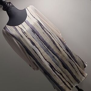 Costa Blanca collection M/M layered 100% polyester top